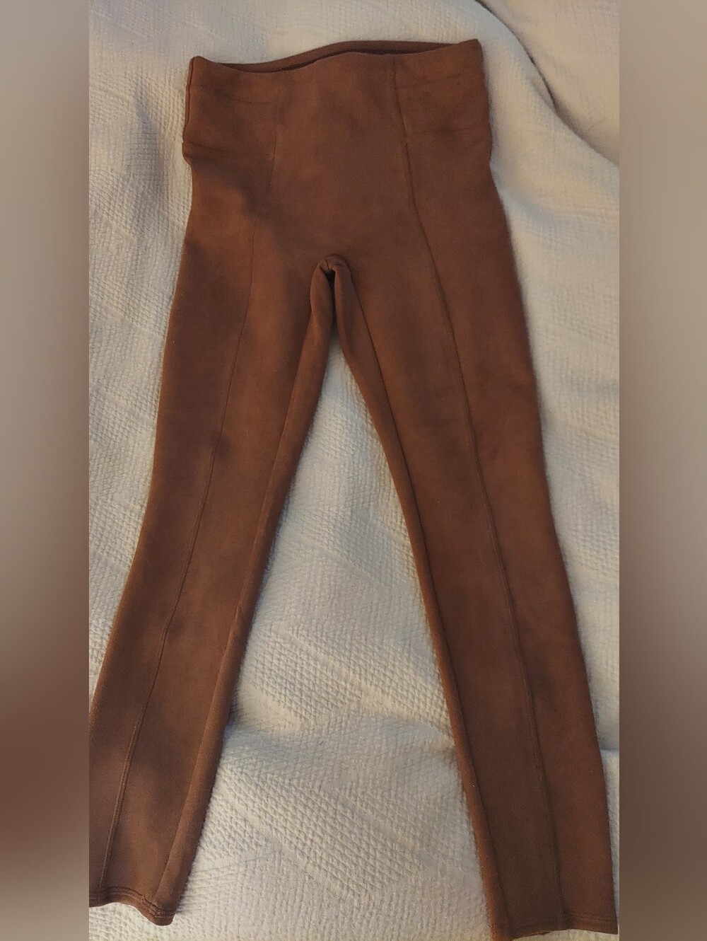 Spanx Faux Suede Camel Pants